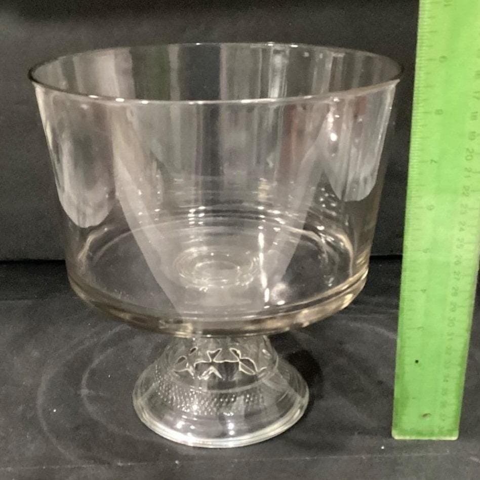 Anchor Hocking Wexford Trifle Bowl Dessert Vintage - Thumbnail 3