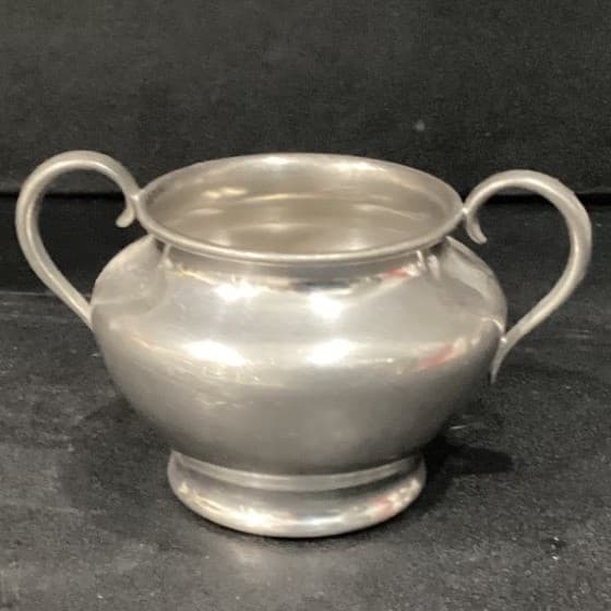 Brewster Pewter 4503 Tea Pot, Creamer And Sugar Bowl Vintage - Thumbnail 21
