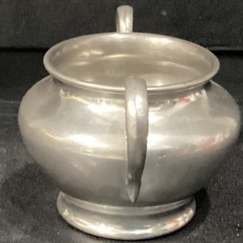 Brewster Pewter 4503 Tea Pot, Creamer And Sugar Bowl Vintage - Thumbnail 22