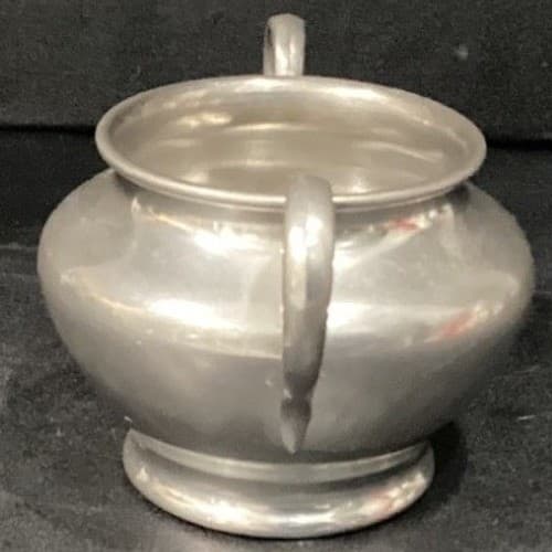 Brewster Pewter 4503 Tea Pot, Creamer And Sugar Bowl Vintage - Thumbnail 24