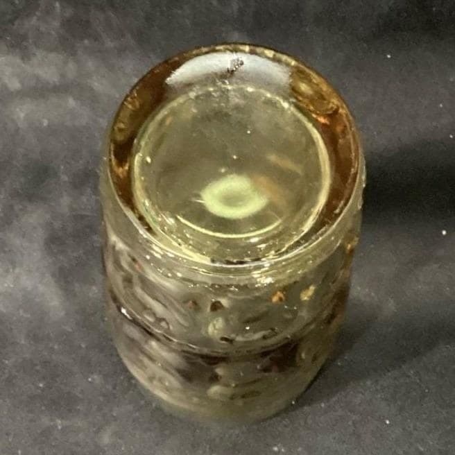 Colony Glass Crown Pattern Tumblers, Set of 3, Honey Gold Glasses, Drinkware - Thumbnail 5