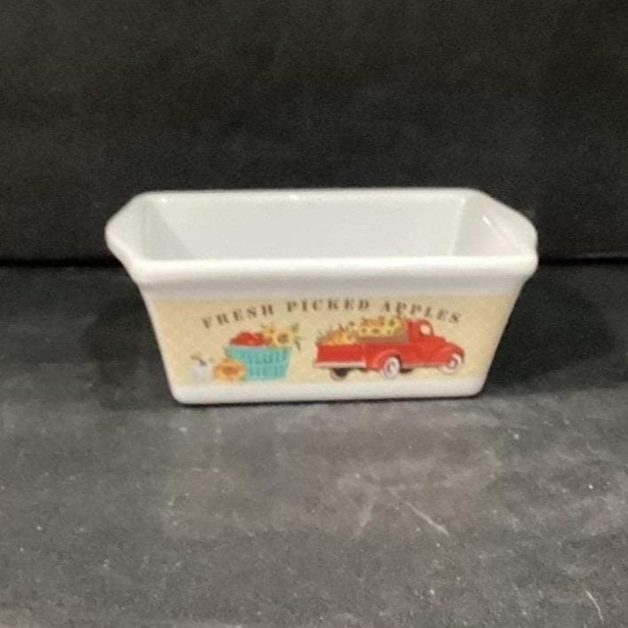 Royal Norfolk Small Loaf Pan, Vintage Farm Picked Apples Design, Bakeware - Thumbnail 2