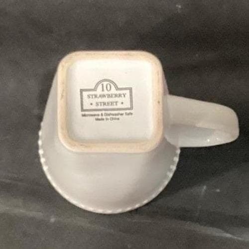 10 Strawberry Street White Beaded Mugs, Set of 4, Modern Farmhouse Drinkware - Thumbnail 5