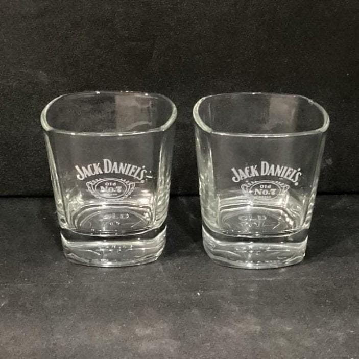 Jack Daniels Old No. 7 Embossed Whiskey Glasses, Set of 2, Vintage Rock Tumblers - Thumbnail 10