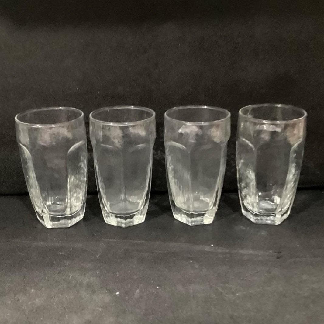Libbey Chivalry Flat Tumblers, Set of 4, Clear Textured Glasses, Drinkware - Thumbnail 10