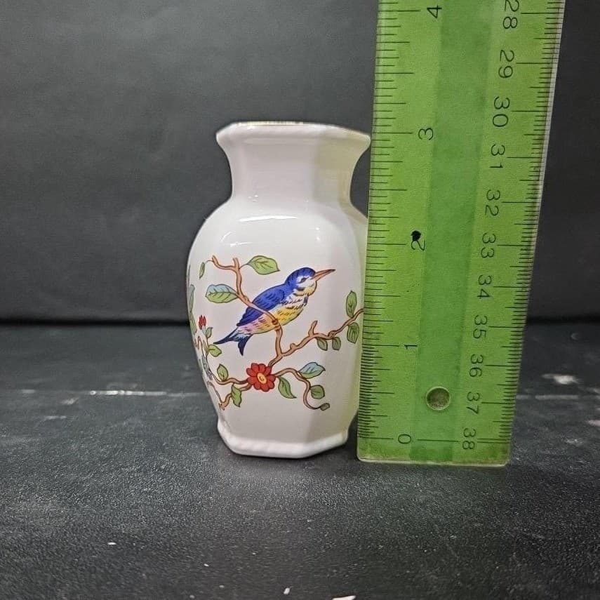 Aynsley Pembroke Bud Vase, Fine Bone China England, Vintage Single Flower Holder - Thumbnail 9