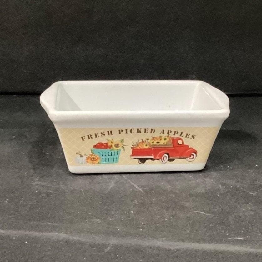 Royal Norfolk Small Loaf Pan, Vintage Farm Picked Apples Design, Bakeware - Thumbnail 8