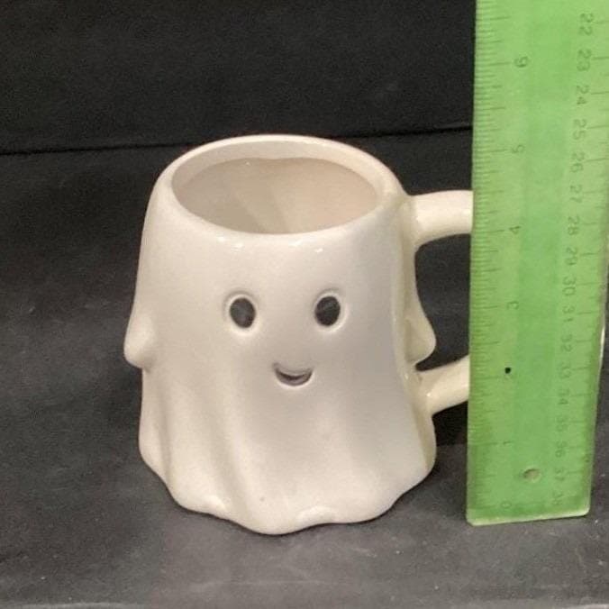 Ghost Coffee Cups, Set of 3, Halloween Spooky Ceramic Mug, Replacement Drinkware - Thumbnail 6