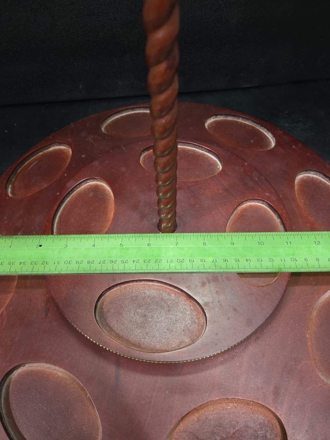Franklin Mint Carousel Stand, Rotating Wood Base for 12 Figurines, Collectible - Thumbnail 7