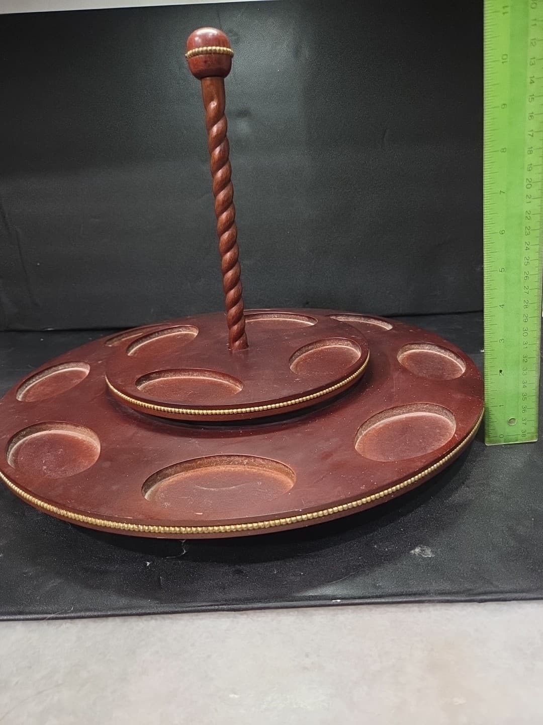 Franklin Mint Carousel Stand, Rotating Wood Base for 12 Figurines, Collectible - Thumbnail 9