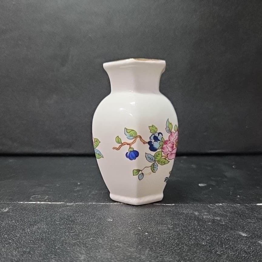 Aynsley Pembroke Bud Vase, Fine Bone China England, Vintage Single Flower Holder - Thumbnail 5