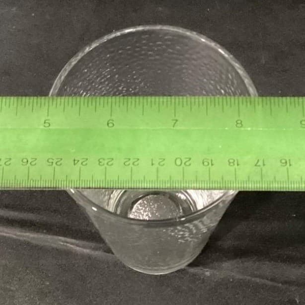 Libbey Glass Hammered Clear Tumblers, Set of 2, Textured Drinking Glasses - Thumbnail 7