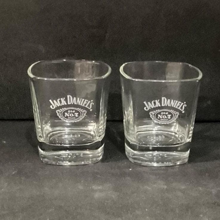 Jack Daniels Old No. 7 Embossed Whiskey Glasses, Set of 2, Vintage Rock Tumblers - Thumbnail 9
