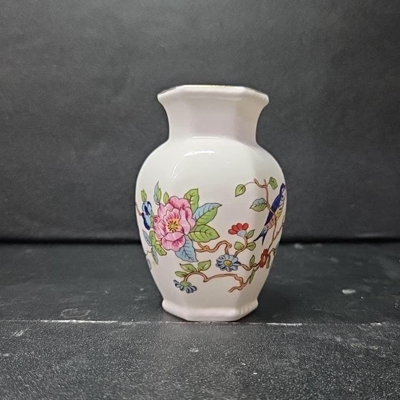 Aynsley Pembroke Bud Vase, Fine Bone China England, Vintage Single Flower Holder - Thumbnail 2