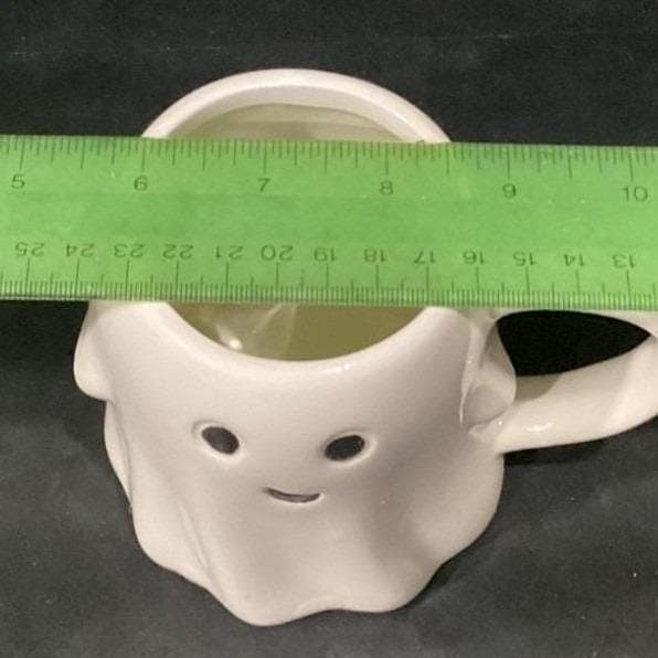 Ghost Coffee Cups, Set of 3, Halloween Spooky Ceramic Mug, Replacement Drinkware - Thumbnail 7