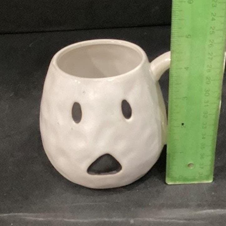 Ghost Coffee Cups, Set of 3, Halloween Spooky Ceramic Mug, Replacement Drinkware - Thumbnail 4