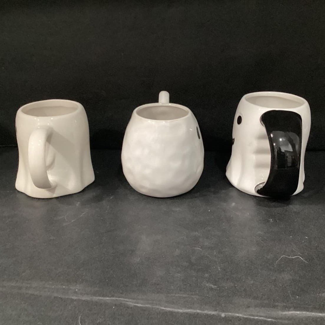 Ghost Coffee Cups, Set of 3, Halloween Spooky Ceramic Mug, Replacement Drinkware - Thumbnail 13