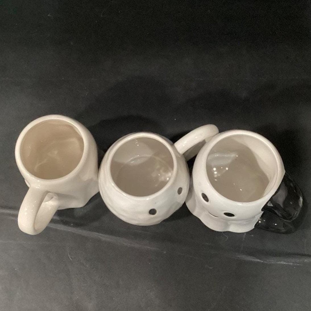 Ghost Coffee Cups, Set of 3, Halloween Spooky Ceramic Mug, Replacement Drinkware - Thumbnail 9