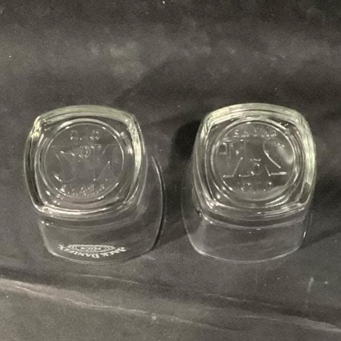 Jack Daniels Old No. 7 Embossed Whiskey Glasses, Set of 2, Vintage Rock Tumblers - Thumbnail 4