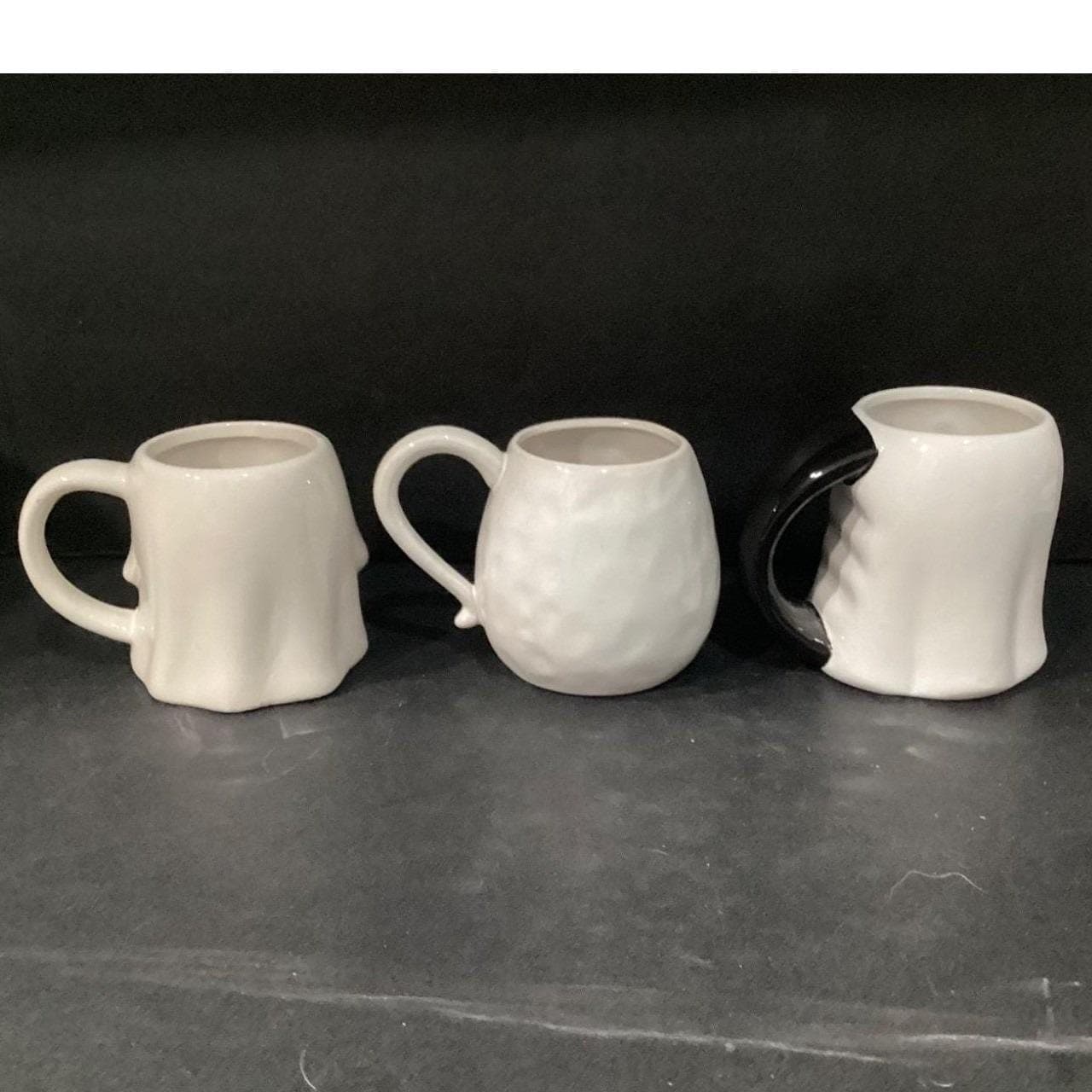 Ghost Coffee Cups, Set of 3, Halloween Spooky Ceramic Mug, Replacement Drinkware - Thumbnail 12