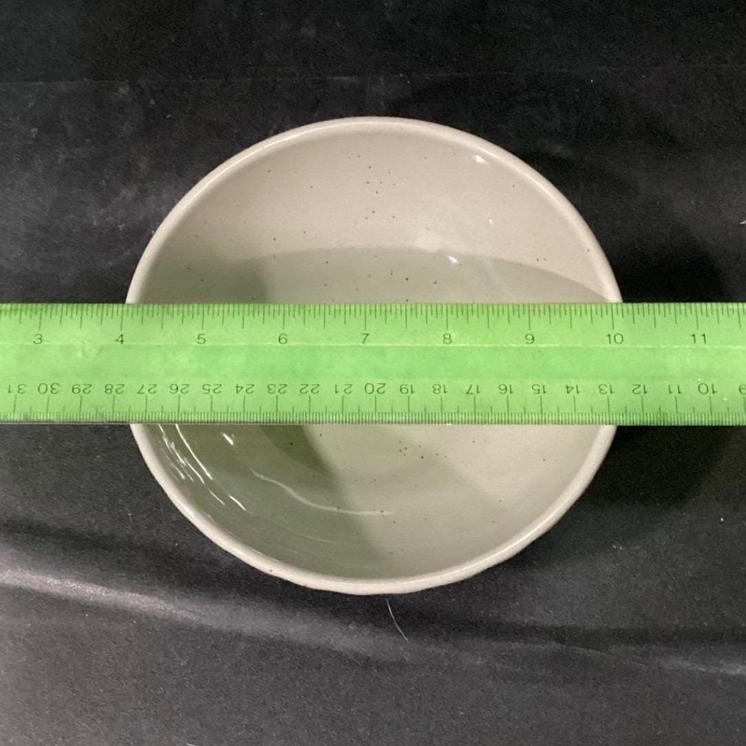 West Elm Gray Speckled Cereal Bowls, Set Of 2, Minimalist Stoneware Dinnerware - Thumbnail 7