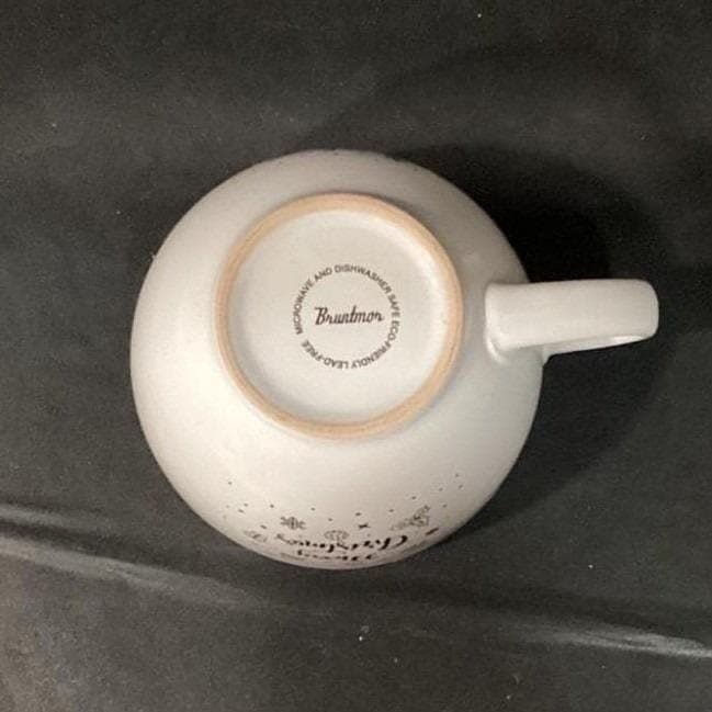 Bruntmor Merry Christmas White Large Coffee Cup, Oversized Holiday Ceramic Mug - Thumbnail 5