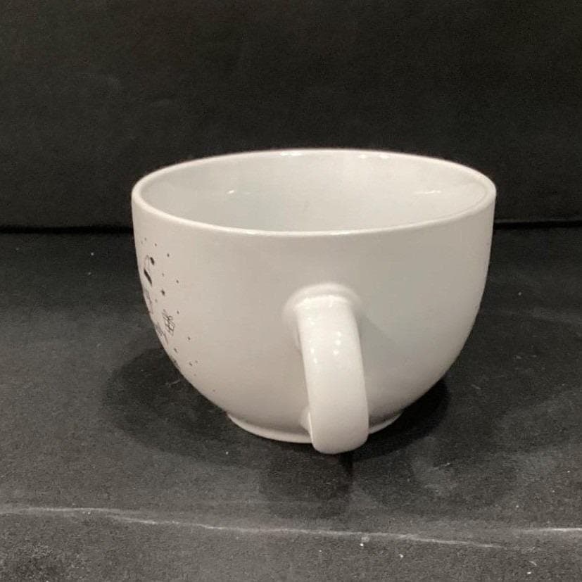 Bruntmor Merry Christmas White Large Coffee Cup, Oversized Holiday Ceramic Mug - Thumbnail 9