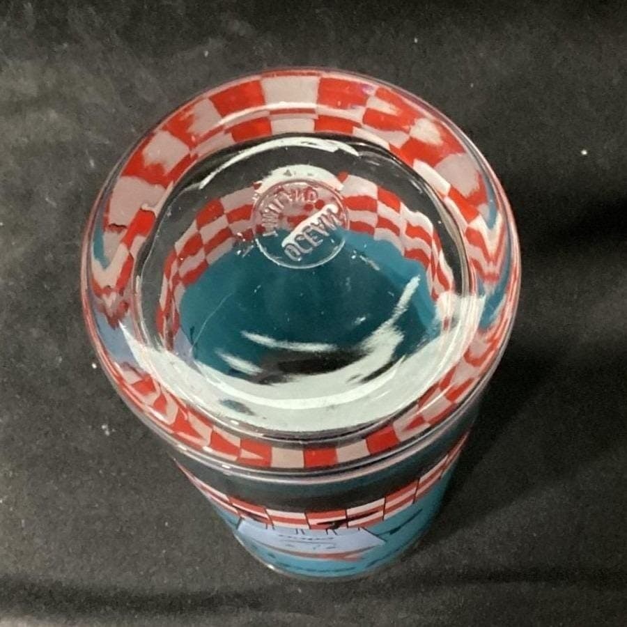 Home Essentials "Retro Diner" Glass Tumblers, Set of 3, Vintage Inspired Glasses - Thumbnail 4