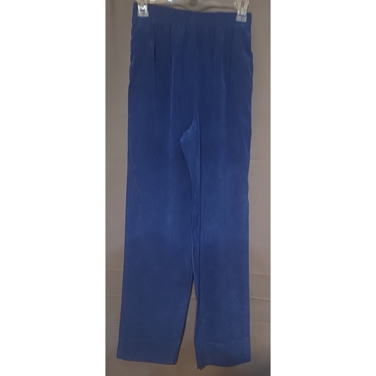 Allison Daley Royal Blue Elastic Waist Straight Leg Pants, Women's Size 8 - Thumbnail 3