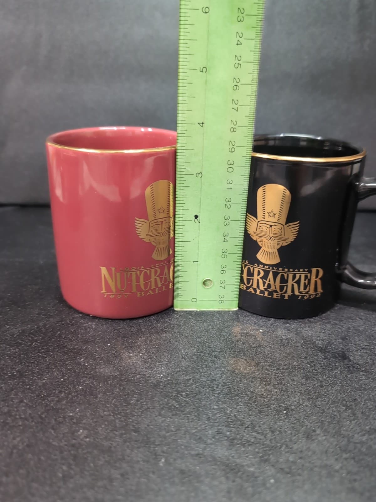 Nutcracker Coffee Mugs, Set of 2, Louisville Ballet Mug, Art Deco Print Mug 1992 - Thumbnail 8