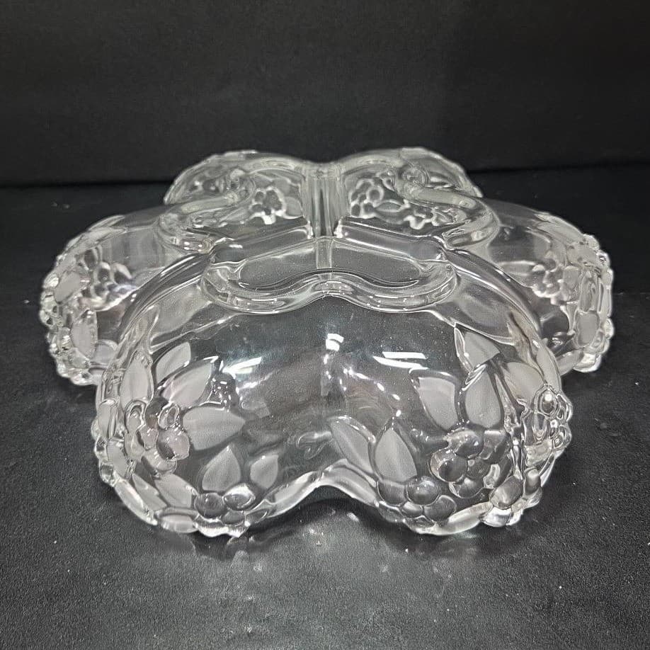 Mikasa Carmen Satin Relish Dish, Vintage German Fruit Bowl, Divided Centerpiece - Thumbnail 7