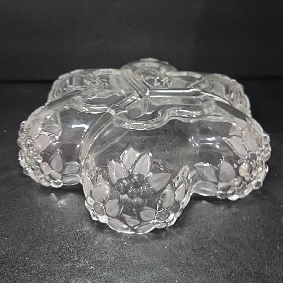 Mikasa Carmen Satin Relish Dish, Vintage German Fruit Bowl, Divided Centerpiece - Thumbnail 8