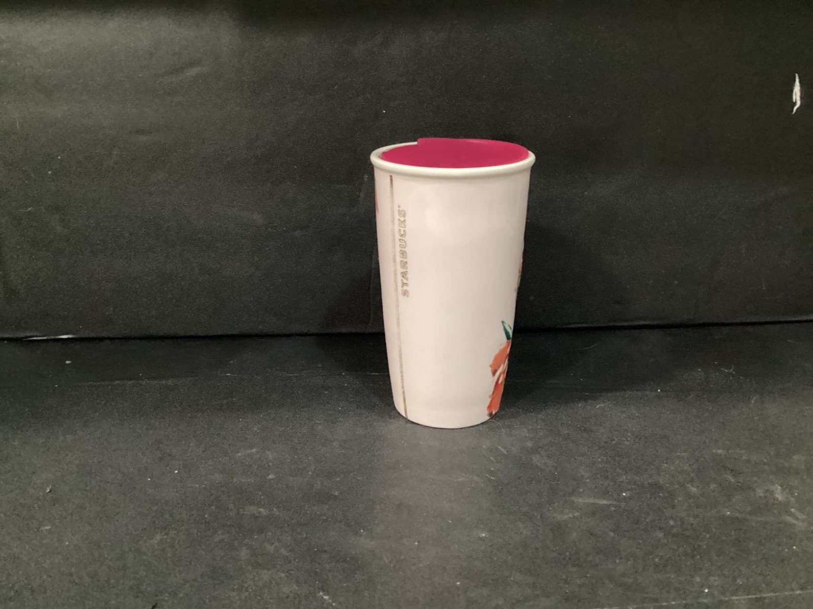 Starbucks Poppies Floral Ceramic Travel Tumbler 10 Oz Coffee Tea Mug Cup 2015 - Thumbnail 9