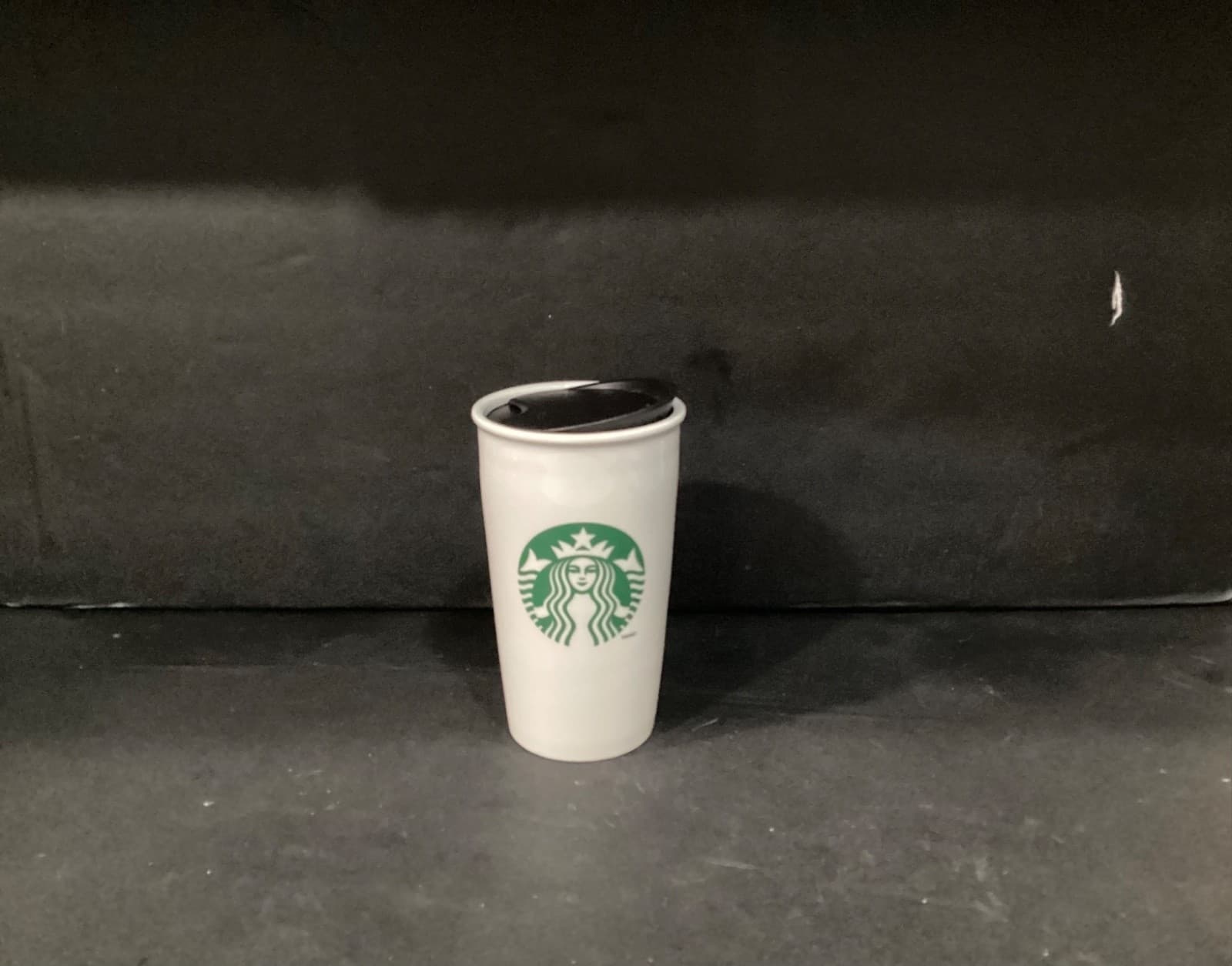 Starbucks 2021 12 oz Ceramic Travel Tumbler Mug w/ Lid Order Checklist on Back