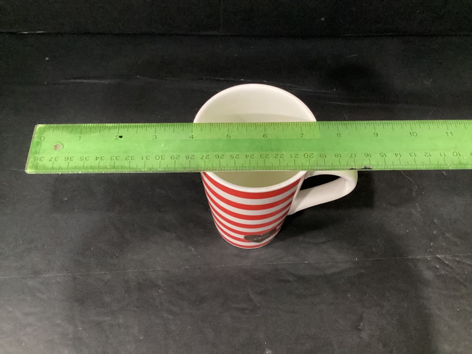 Starbucks Red White Striped 16oz Coffee Tall Mug Heart Love 2017 Hot Chocolate - Thumbnail 6