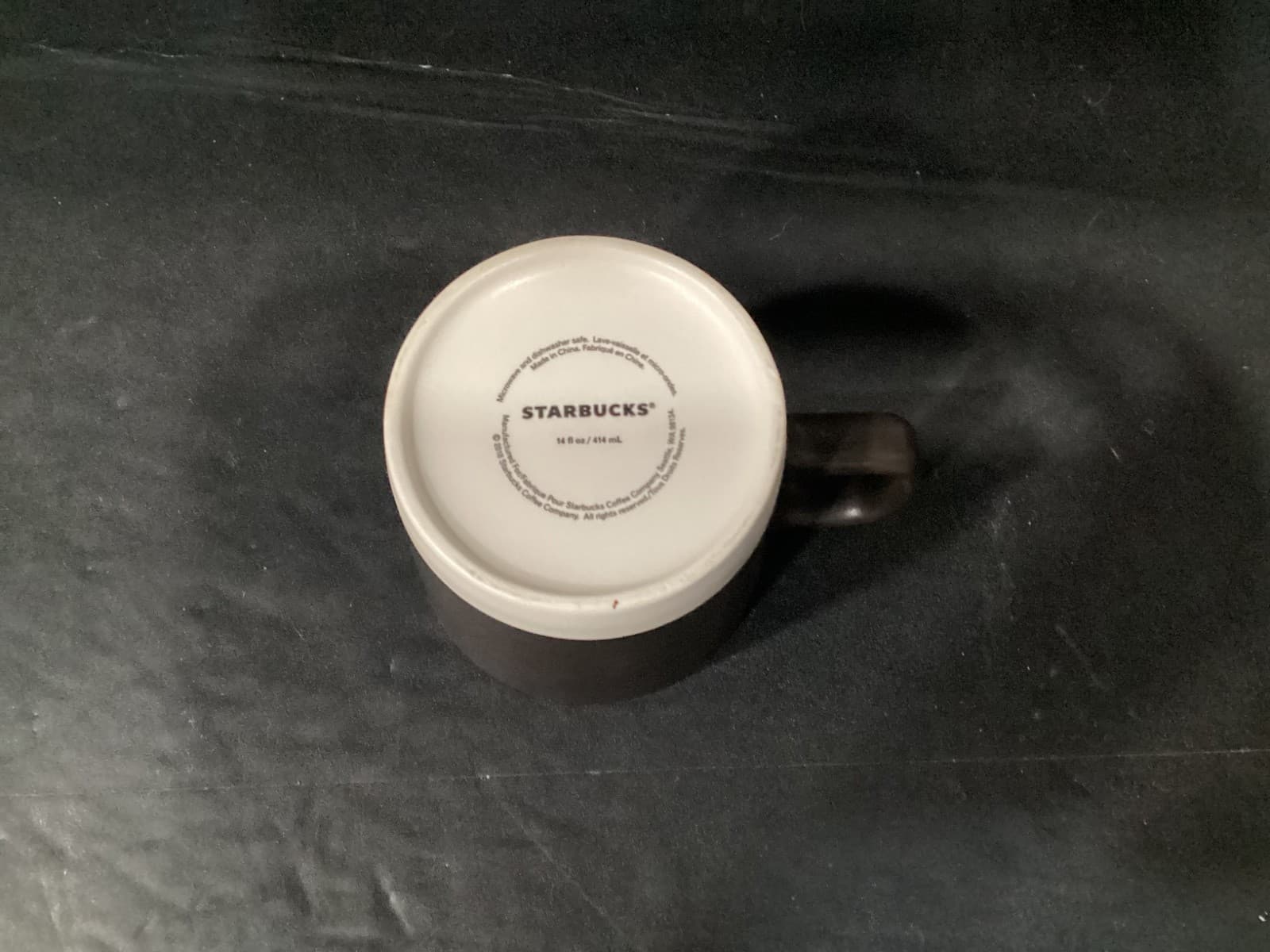Starbucks Matte Black & White Stoneware Mugs 14oz - 2018 Release - Thumbnail 4