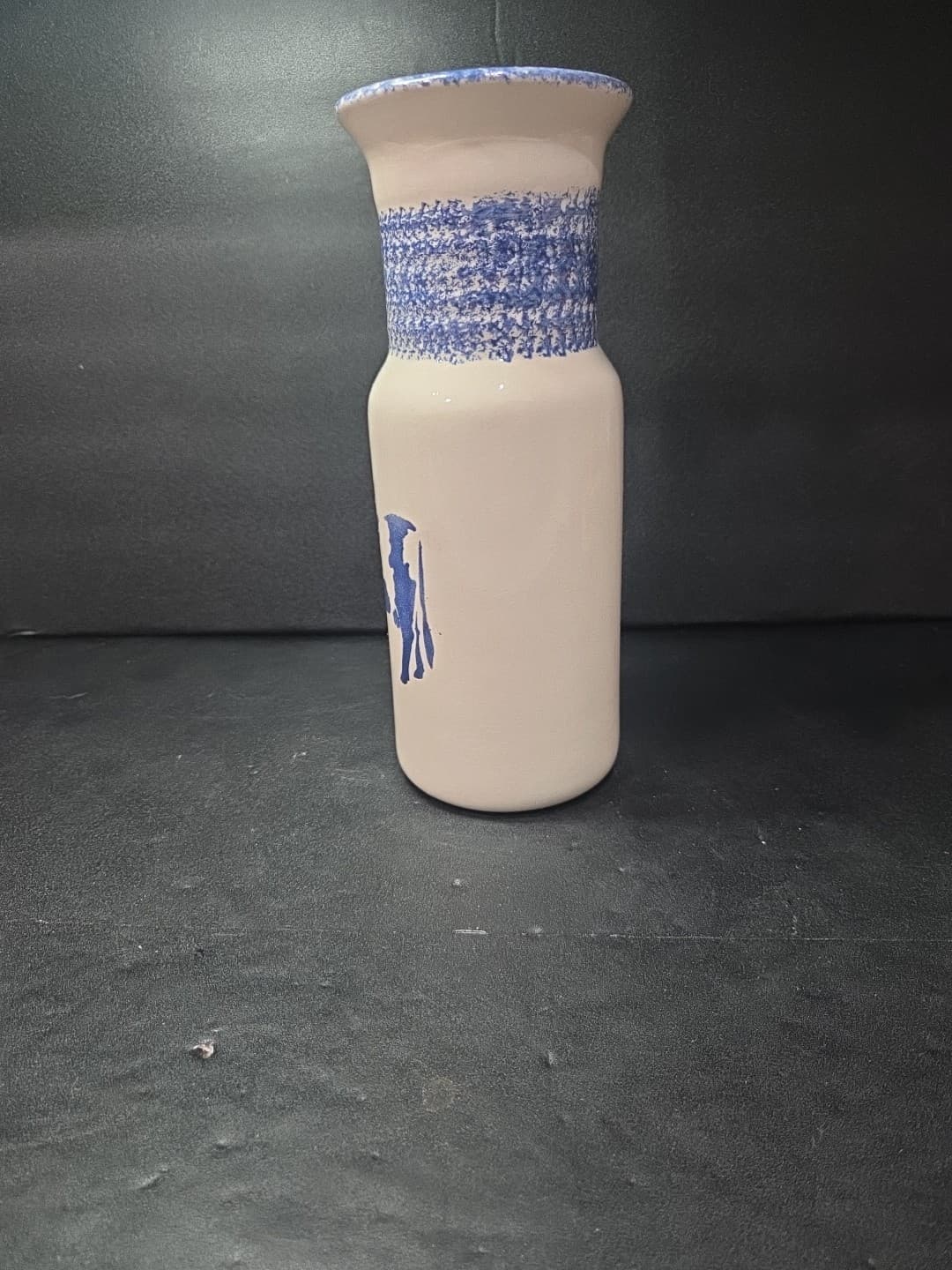 Buttermilk Acres Ceramic Milk Bottle Jug, Vintage Glazed Cow, Hand Made Signed - Thumbnail 2