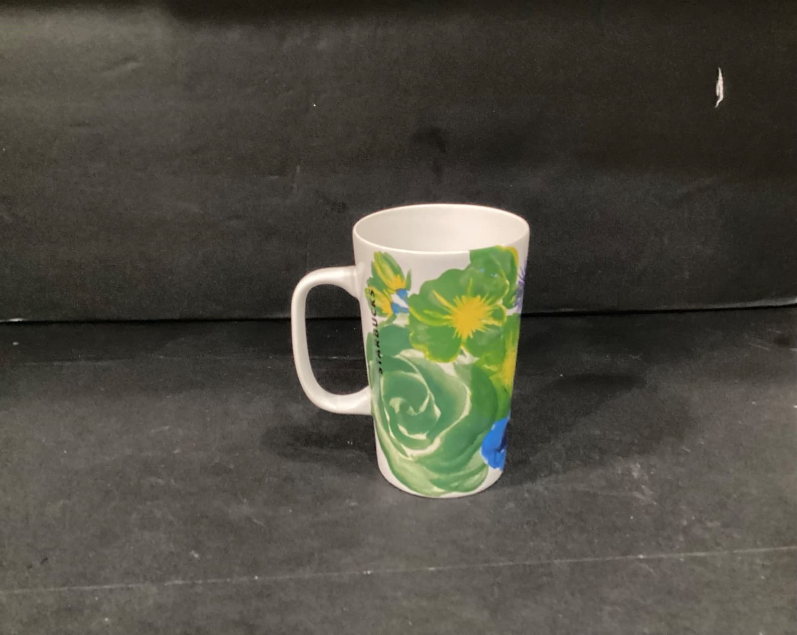 Starbucks Ceramic16 Oz Ceramic Mug Dot Collection 2014 Green Blue yellow Floral - Thumbnail 9
