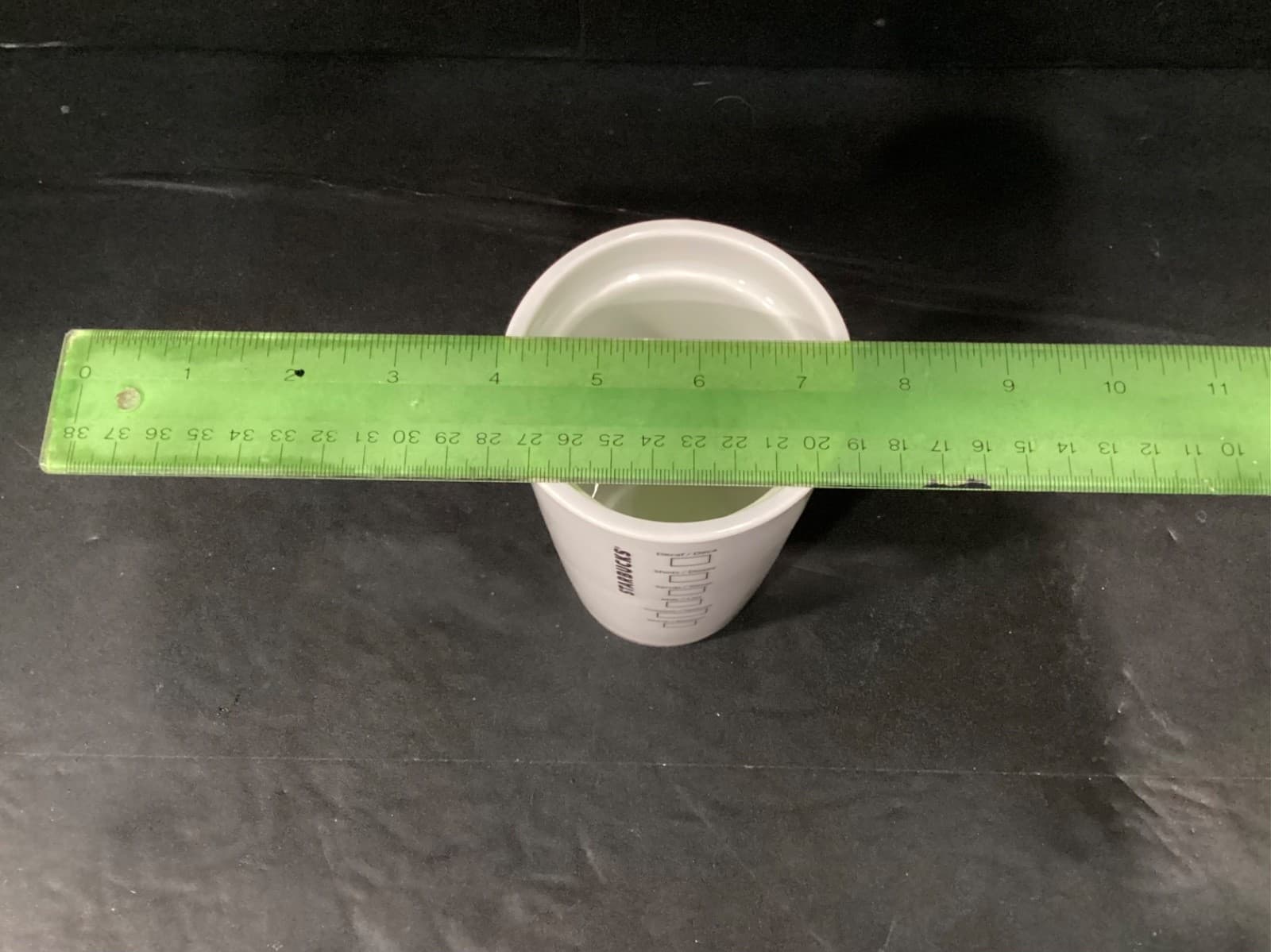 Starbucks 2021 12 oz Ceramic Travel Tumbler Mug w/ Lid Order Checklist on Back - Thumbnail 7