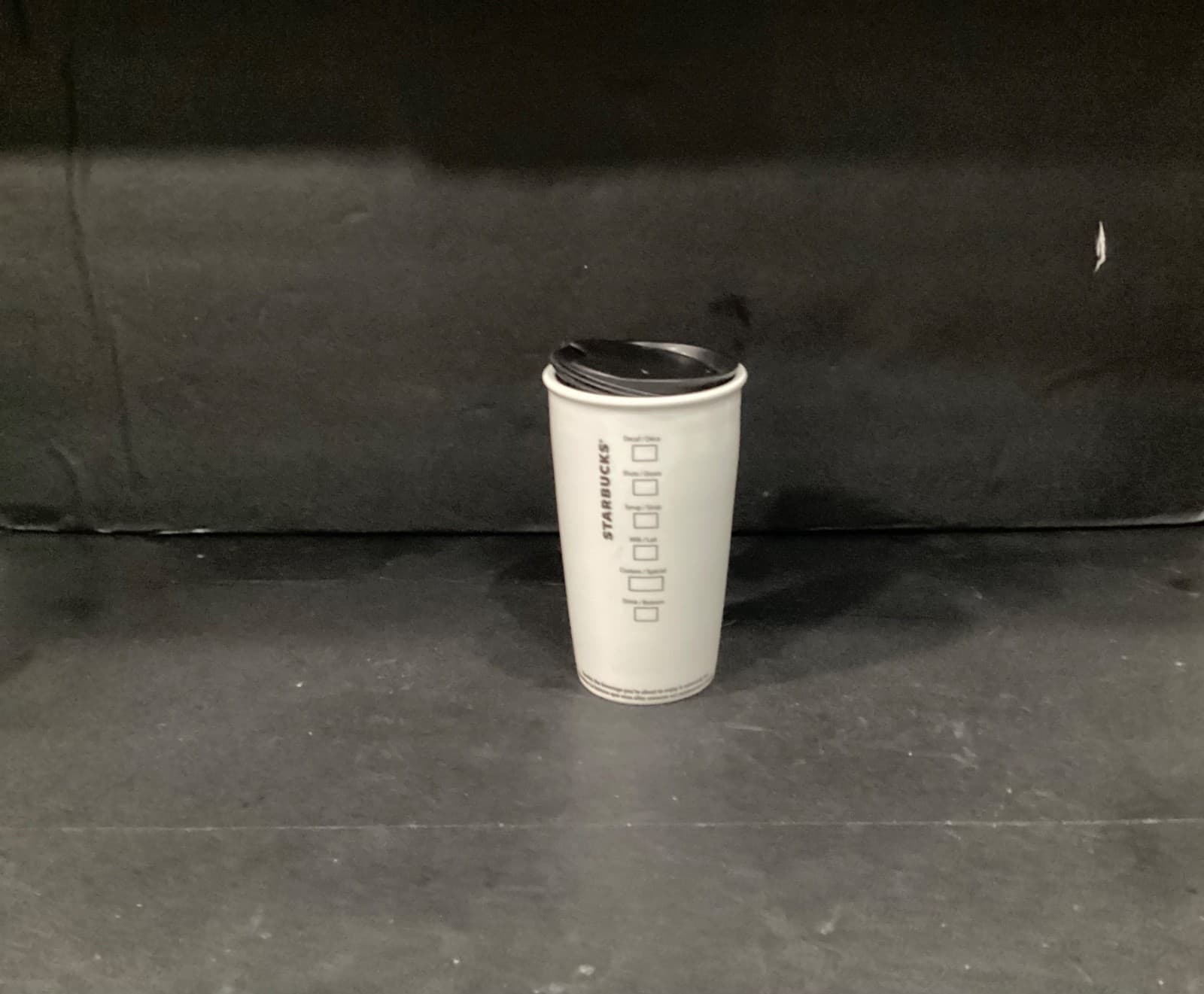 Starbucks 2021 12 oz Ceramic Travel Tumbler Mug w/ Lid Order Checklist on Back - Thumbnail 10