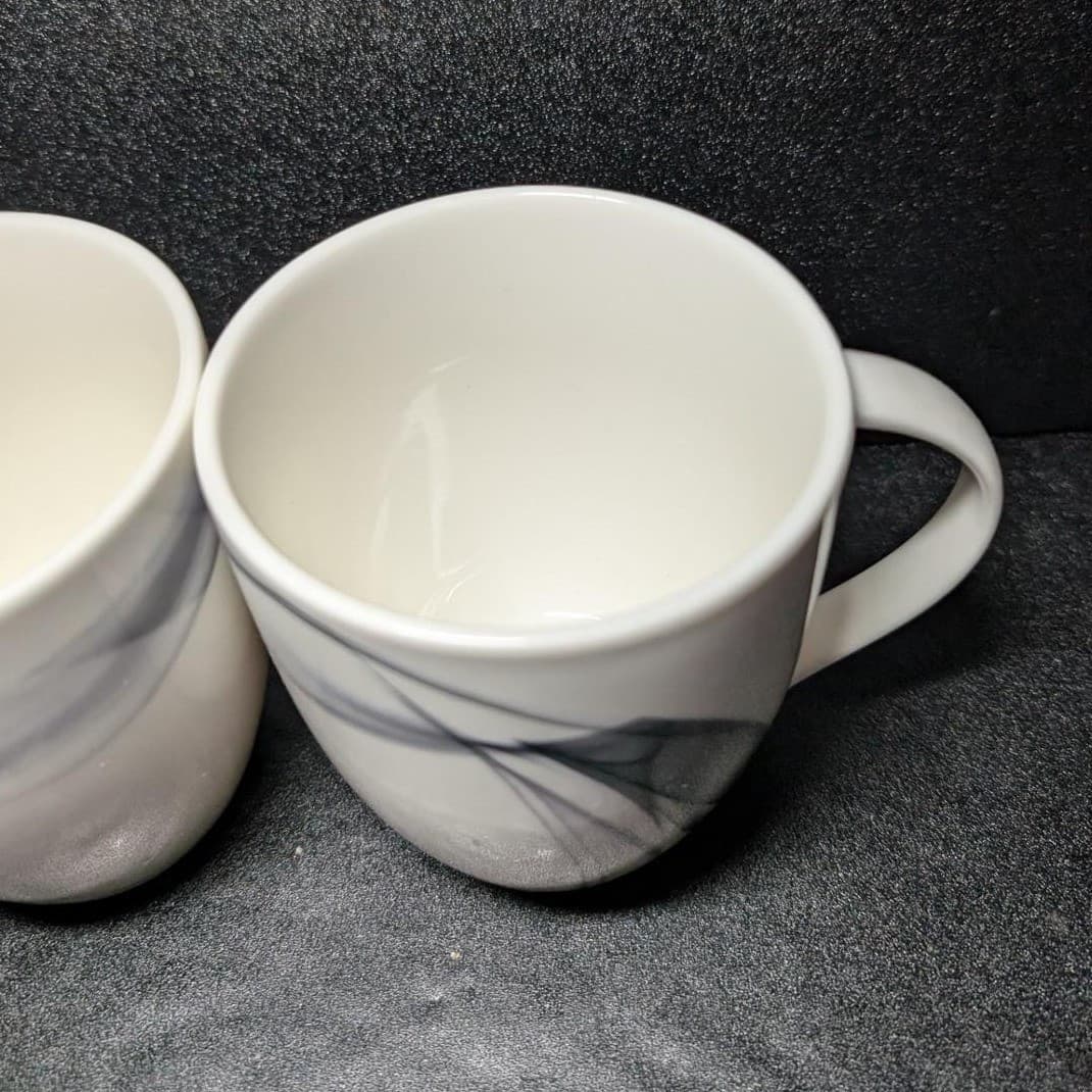 Mikasa Kya Smoke Coffee Cups, Set of 2, Modern Stoneware Replacement Drinkware - Thumbnail 6