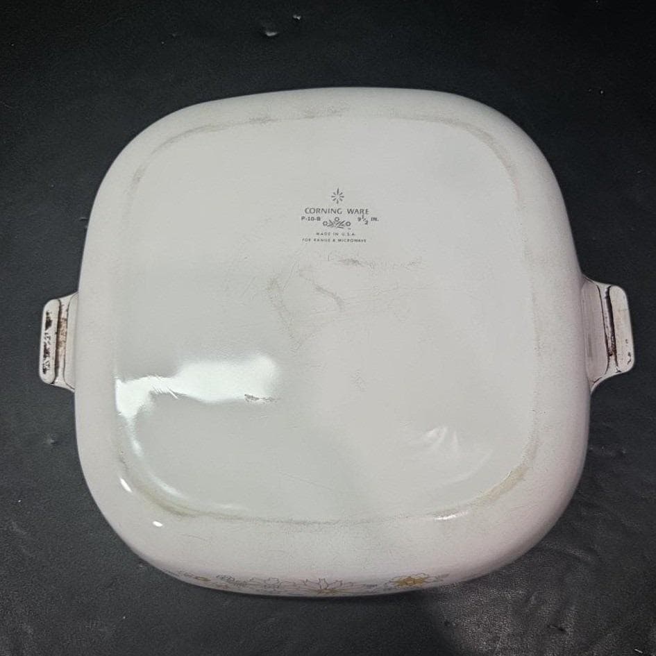 Corning Ware Floral Bouquet Daisy Casserole Dish, P-10-B, Replacement Cookware - Thumbnail 4