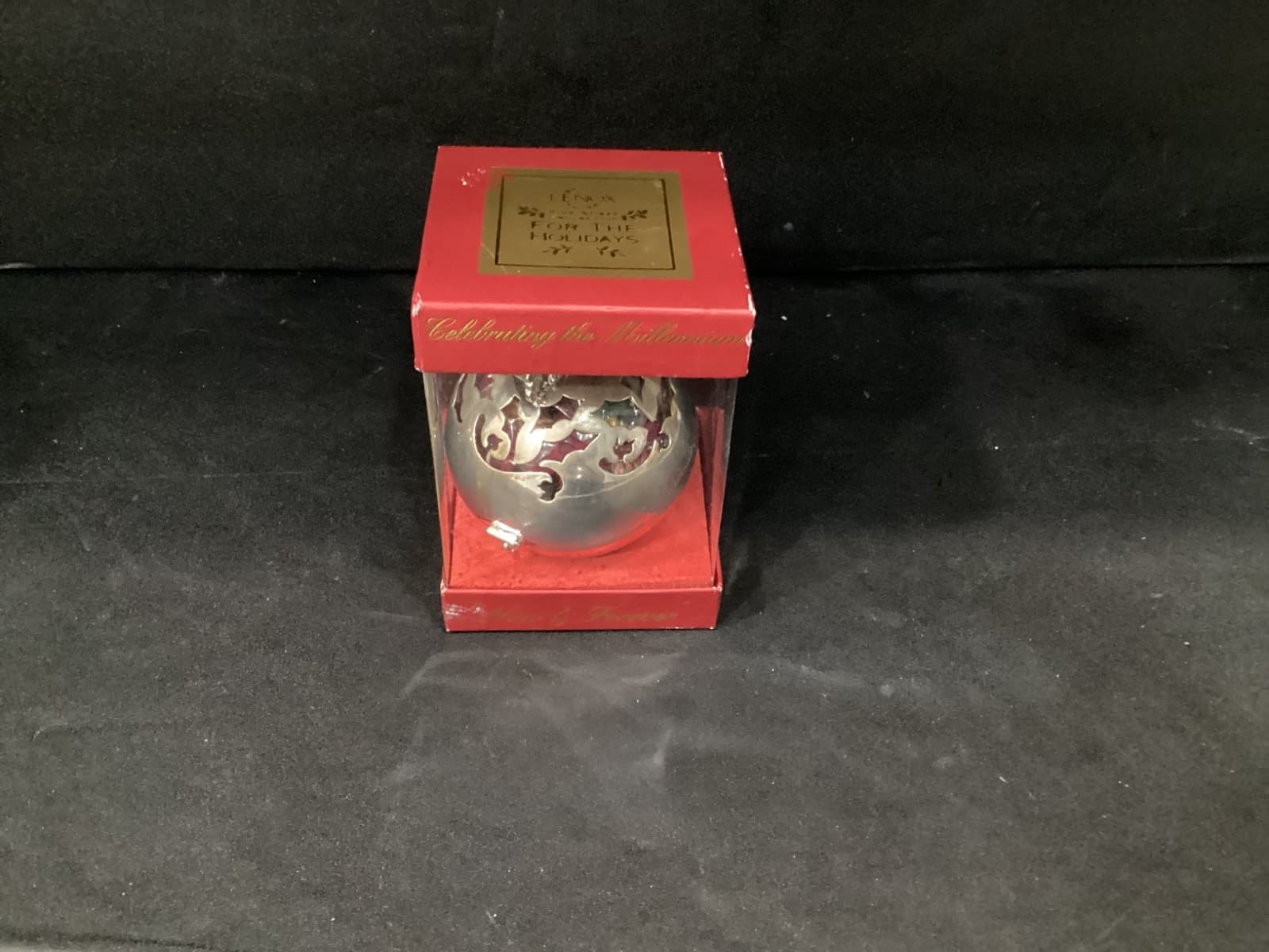 LENOX Now & Forever 2000 Silver Millennium Ball Ornament Potpourri Y2K - Thumbnail 11