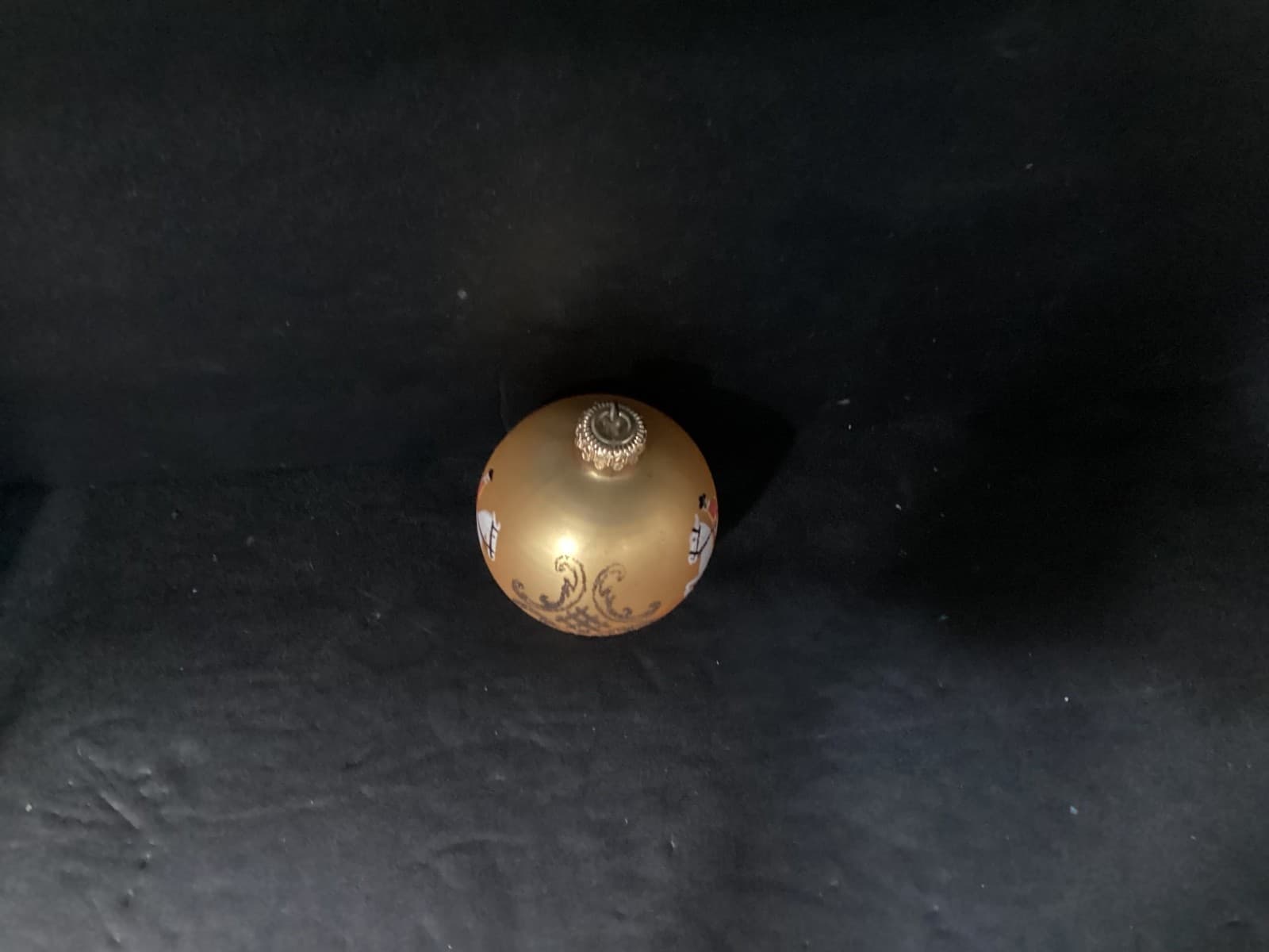 Christmas Horse Dressage Blown Glass Ball Ornament Hand Painted Austria - Thumbnail 6