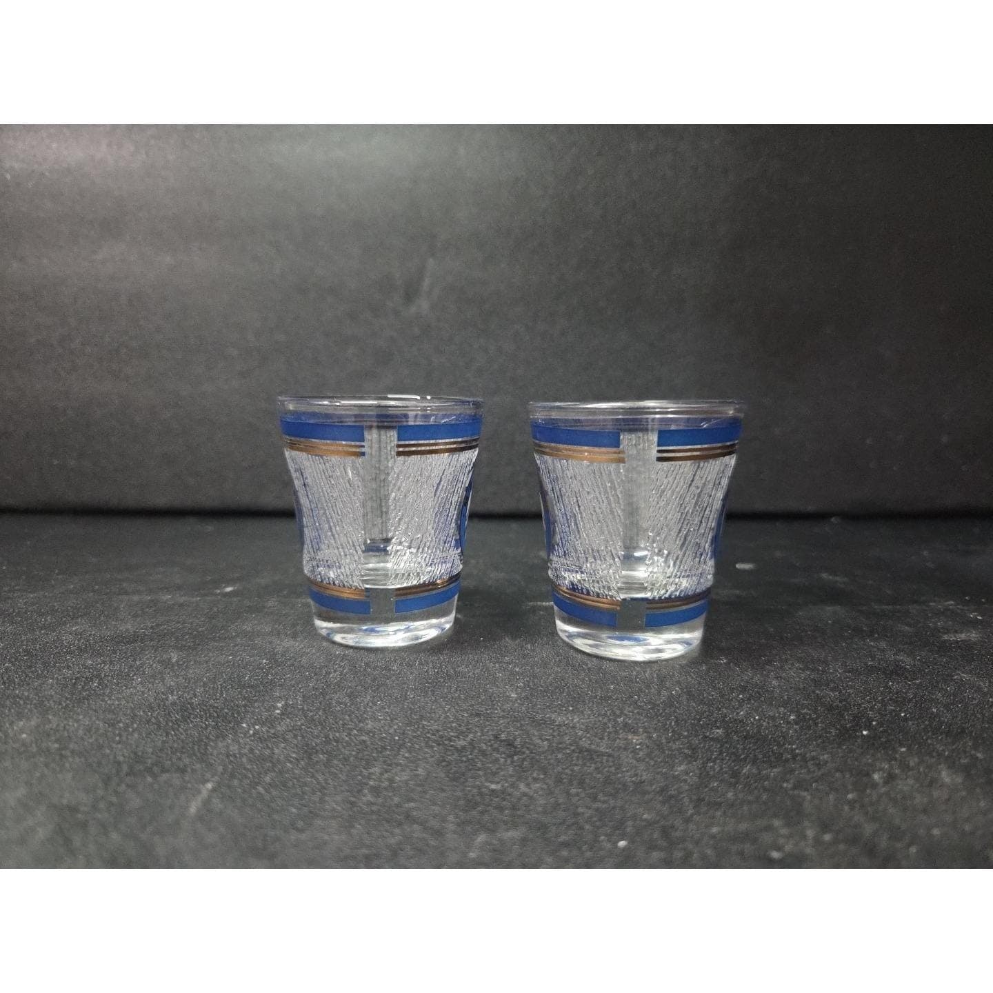 Norwegian Cruise Lines Shot Glass, Vintage M/S. SEAWARD, Anchor Design, Set Of 2 - Thumbnail 2