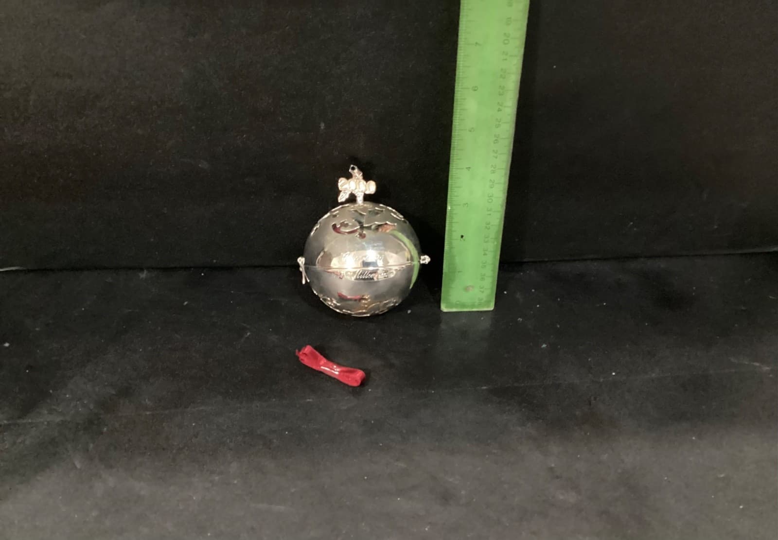 LENOX Now & Forever 2000 Silver Millennium Ball Ornament Potpourri Y2K - Thumbnail 9