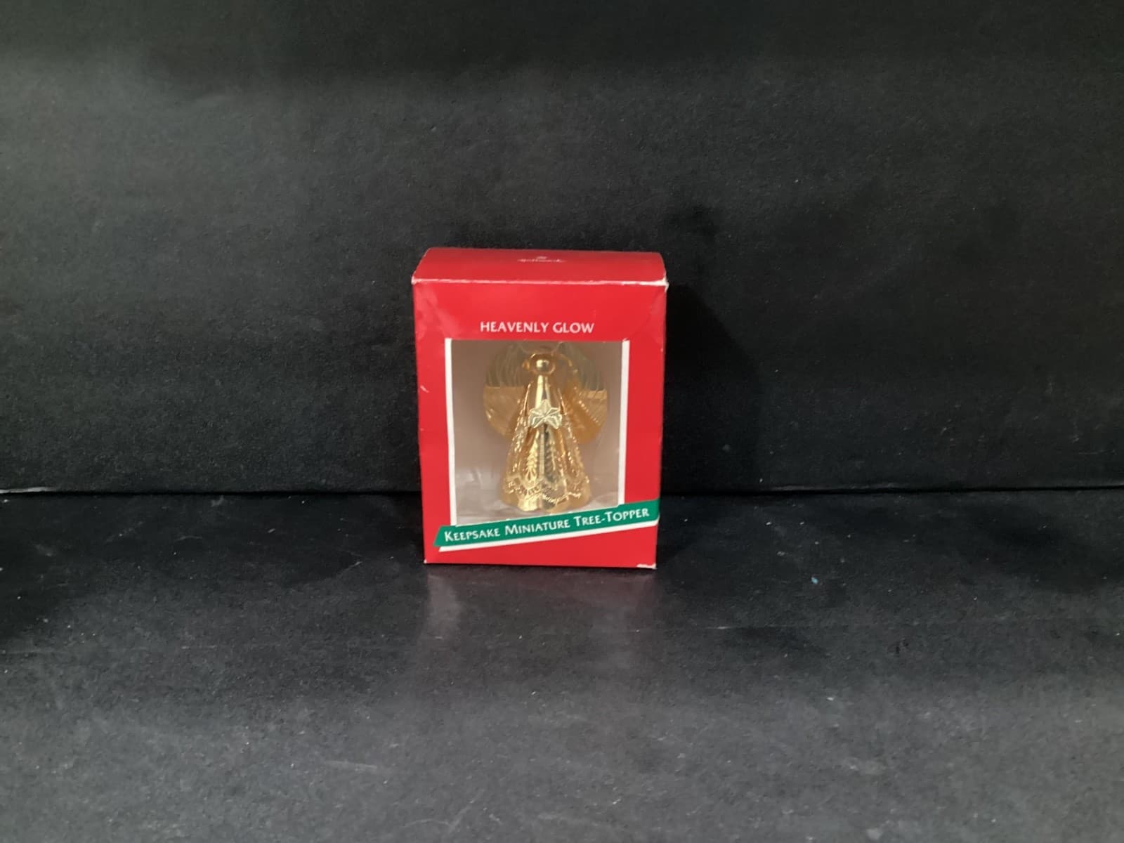 Hallmark 1988 Heavenly Glow Angel Brass Keepsake Miniature Tree Topper Vintage