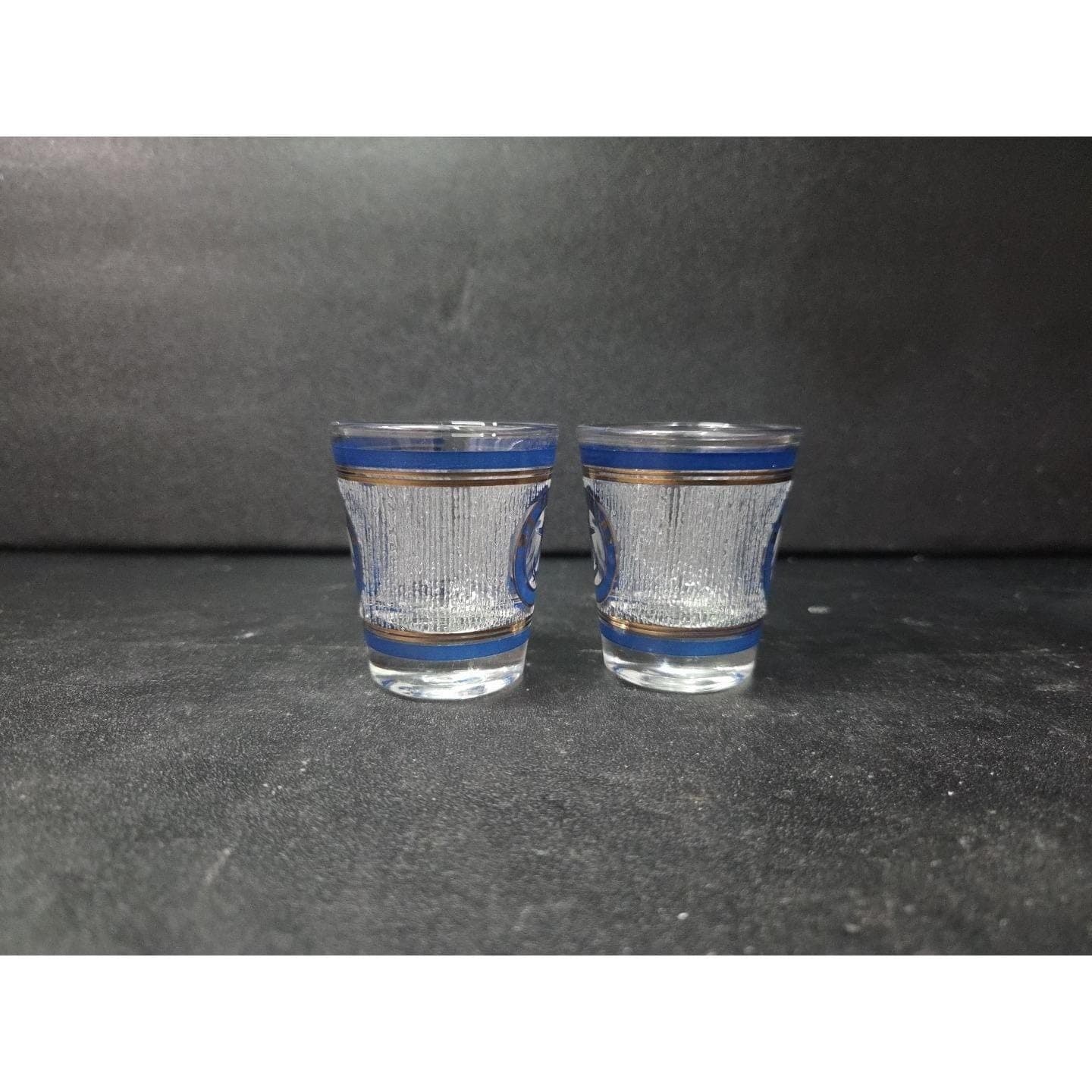 Norwegian Cruise Lines Shot Glass, Vintage M/S. SEAWARD, Anchor Design, Set Of 2 - Thumbnail 4