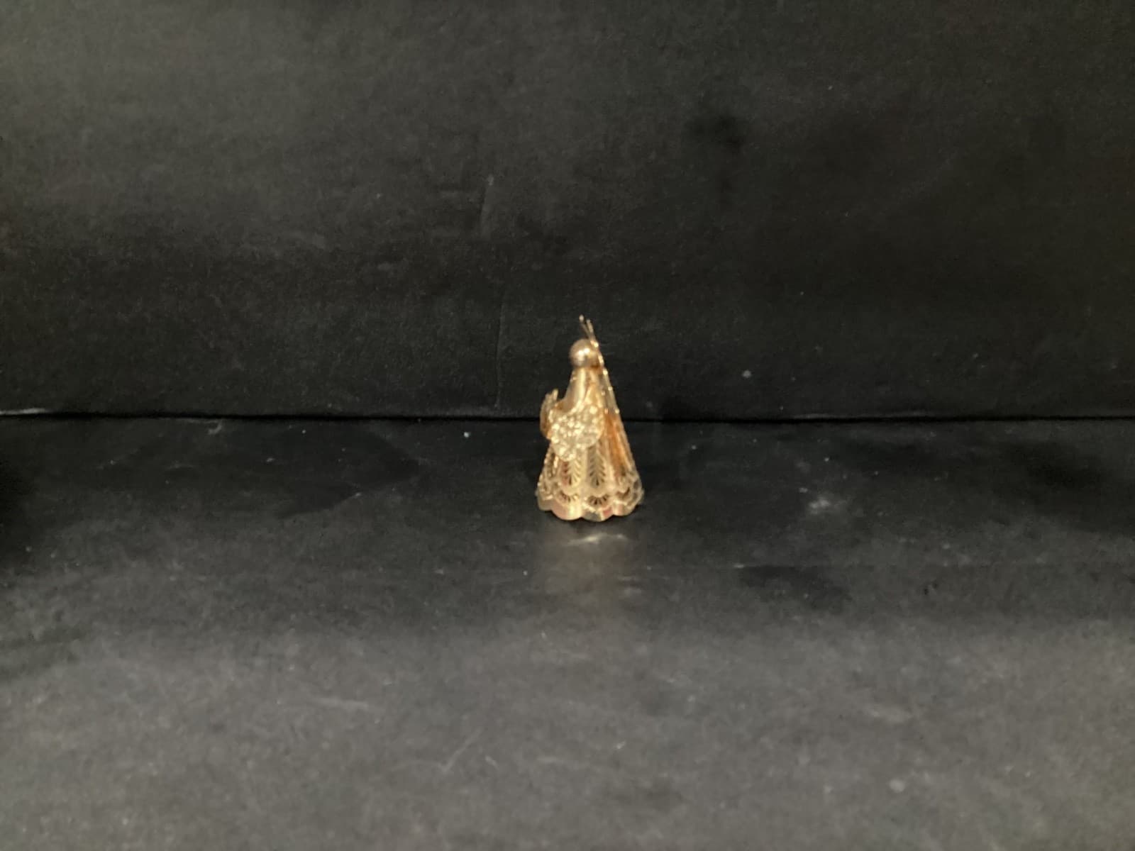 Hallmark 1988 Heavenly Glow Angel Brass Keepsake Miniature Tree Topper Vintage - Thumbnail 6