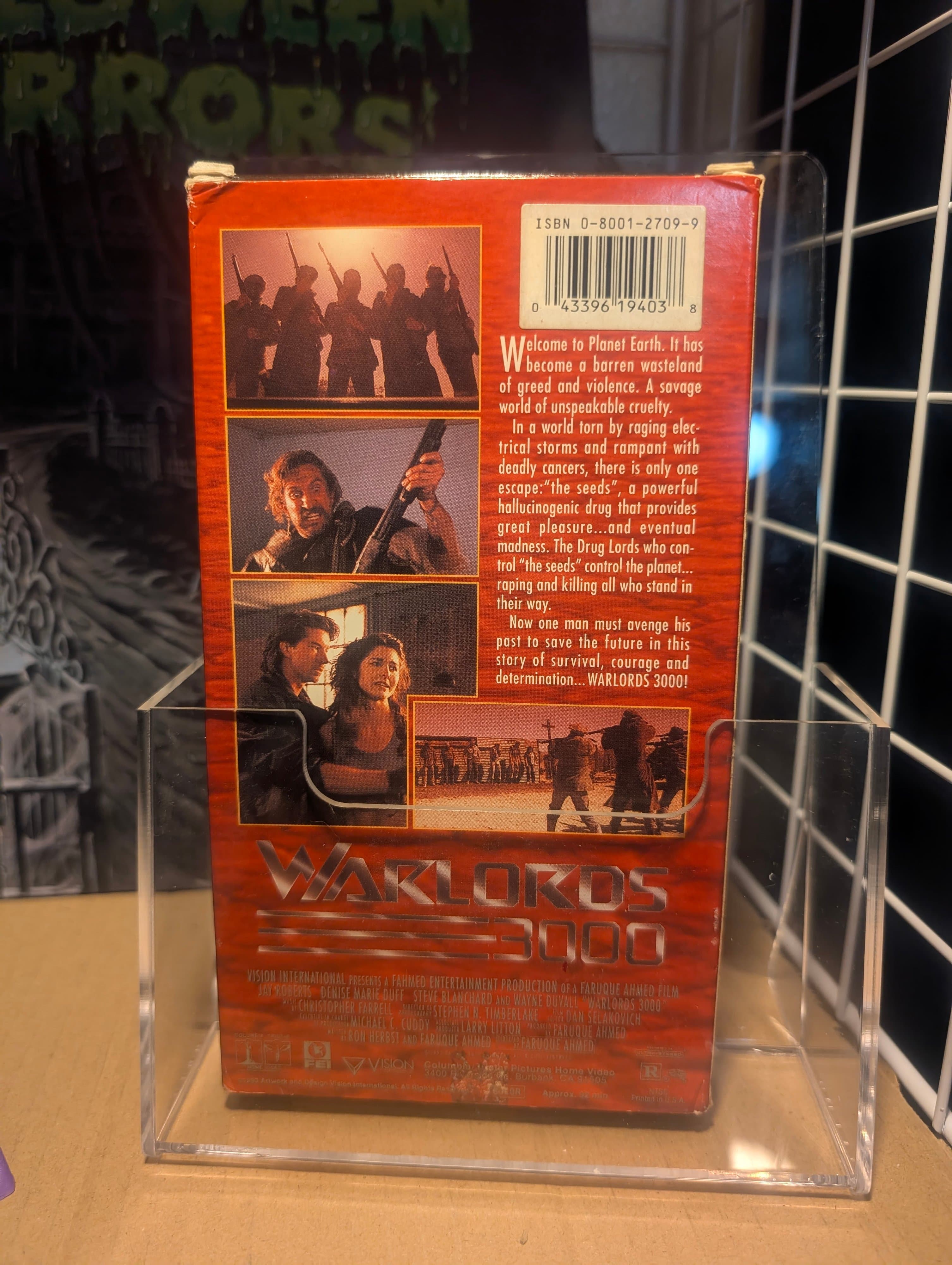 Warlords 3000 VHS Sci-Fi Jay Roberts Rated R - Thumbnail 2
